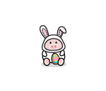 Easter Piggy Plushie