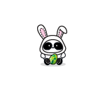 Easter Panda Plushie