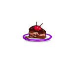 Cherry Chocolate Cake Slice