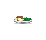 Mashed Potatoes and Peas Plate
