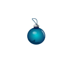 Teal Ornament