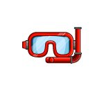 Red Snorkeling Goggles