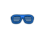 Cool Cobalt Shutter Shades