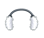 White Fuzzy Ear Muffs