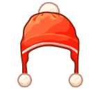 Orange Pom-pom Beanie