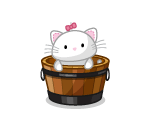 Peek-a-Boo Kitty in a Tub (rare)