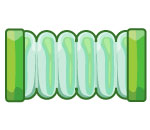 Green Plastic Spiral Tube