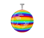 Rainbow Party Disco Ball