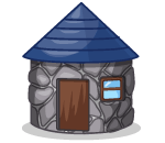 Quaint Stone Hut on the Prairie