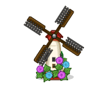 Blooming Bellflowers Miniature Windmill