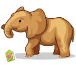 Dry Brown Elephant