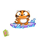 Totally Rad Surfin' Tiger