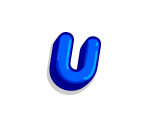 The letter U